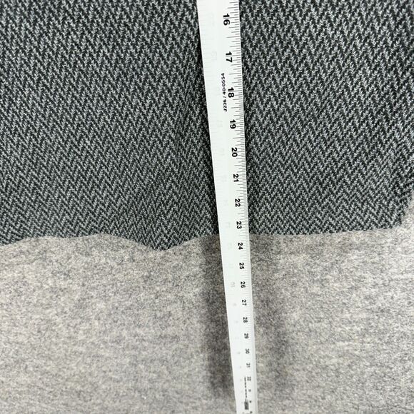 Liz Claiborne Skirt Women M Medium Gray Pencil Midi Mid Rise Wool Classics - Picture 4 of 6